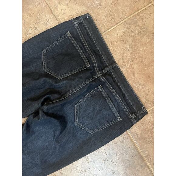 Lands End 30 Stretch Canvas Dark Blue Lightweight Super Skinny Denim Ankle Jeans - Picture 8 of 13